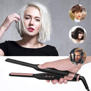 Mince petit titane 2 en 1 bigoudi fers <span class=keywords><strong>Mini</strong></span> hommes barbe <span class=keywords><strong>lisseur</strong></span> <span class=keywords><strong>cheveux</strong></span> <span class=keywords><strong>courts</strong></span> fer plat - Product Image 6