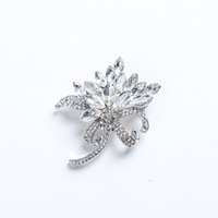 Broche Orchidée Exquise Transfrontalière Tendance, Bouquet de Bauhinia en Strass et Cristal, Accessoires de Corsage pour Vêtements, Direct Usine