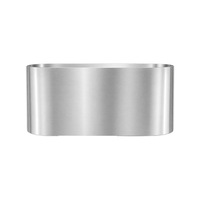 Baignoire ovale extérieure sur mesure en acier inoxydable 304 pour eau froide, spa surdimensionné pour adultes, cryothérapie, bain de glace, seau de trempage
