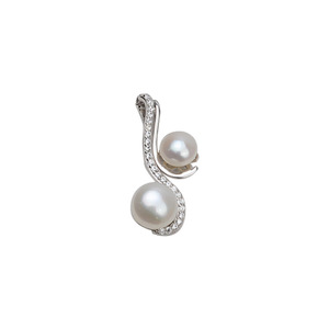 Support de pendentif double perle en argent S925 Wenchi, lot de 3 accessoires DIY pour perles, apprêts de bijoux en argent uni, modèle 14174-637 - Product Image 5