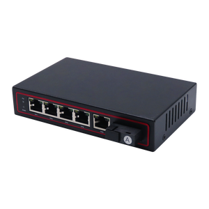Factory Hot Selling Gigabit Network <b>Switch</b> 1 SC 5 RJ45 Optic Fiber Media Converter BIDI 20KM Fiber Ethernet <b>Switch</b> <b>Poe</b> Gigabit - Product Image 4