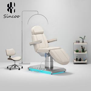 Modern <b>Adjustable</b> Spa Facial Lash Bed Stainless Steel Frame 3 Electric Motors High-Density Sponge Beauty Bed for Beauty Salon - Product Image 6