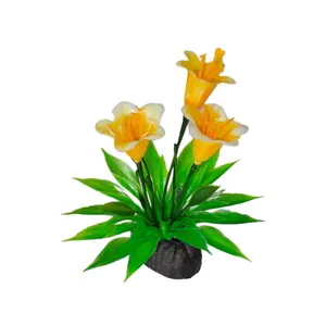 家の装飾植木鉢の装飾緑の植物の花の配置シミュレーション花
