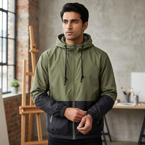 Chaqueta Cortavientos de Lona para Hombre, Diseño Moderno, Reversible, Impermeable, Transpirable y Cómoda, de Alta Calidad, a Precio Razonable - Product Image 1