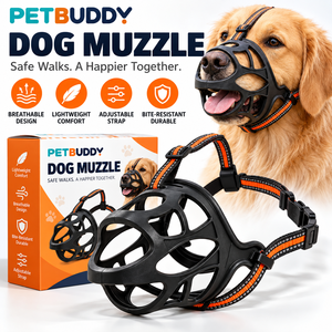 Bozal para Perro OEM ODM, Bozal de TPE Suave con Correas de Nailon Ajustables y Embalaje Personalizado - Product Image 4