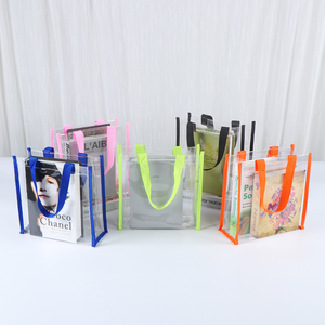 Bolsa de Mano Transparente de PVC, Impermeable, Reutilizable, de Gran Capacidad para Viajes, Playa, Gimnasio y Uso Diario - Product Image 5