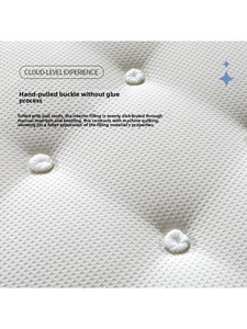 <span class=keywords><strong>Matelas</strong></span> à ressorts naturels faits à la main, double couche, en tissu à languettes, sans colle, emballé individuellement - Product Image 4