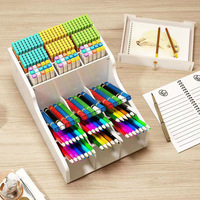 Boîte de rangement multifonctionnelle pour bureau d'étudiant, brosse à peinture, étagères de papeterie, organisateur de bureau, porte-stylo avec tiroirs