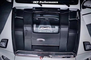 Promotion : Capot en fibre de carbone style IMP avec prise d'air pour Mercedes Benz W463 Classe G G500 G55 G63 – État neuf, amélioration - Product Image 6