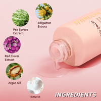Sérum de repousse des cheveux biologique à base de plantes à étiquette privée, hydratant et lissant, kératine, huile essentielle d'argan pour cheveux