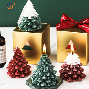 Bougies parfumées en forme d'arbre <span class=keywords><strong>de</strong></span> Noël <span class=keywords><strong>de</strong></span> marque privée <span class=keywords><strong>de</strong></span> luxe Bougies parfumées dans une boîte-cadeau pour la décoration <span class=keywords><strong>de</strong></span> la maison <span class=keywords><strong>de</strong></span> vacances - Product Image 1