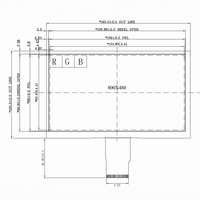 Module d'affichage LCD TTL 7 pouces 800x480 WVGA écran industriel couleur 24 bits avec rétro-éclairage LED
