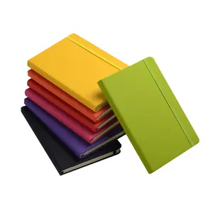 Kustom perlengkapan sekolah sampul Notebook disesuaikan promosi Notepad A5 librestas perencana jurnal Diary kulit PU