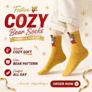Chaussettes mi-mollet de Noël pour femmes nouvel an dessin animé de renne grand rouge en trois dimensions oreille coton tricoté chaussettes rayées pour l'<span class=keywords><strong>hiver</strong></span> - Product Image 2