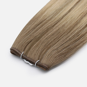 Venta caliente extensiones <span class=keywords><strong>de</strong></span> cabello Remy ruso para Genius Weft doble dibujado Color claro se puede cortar <span class=keywords><strong>invisible</strong></span> - Product Image 2