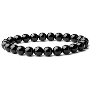 Pulsera de Piedras Naturales Curativas: Amatista, Cuarzo Rosa, Ágata, Cuentas Redondas de Cristal, Brazalete Ajustable con Dijes - Product Image 3