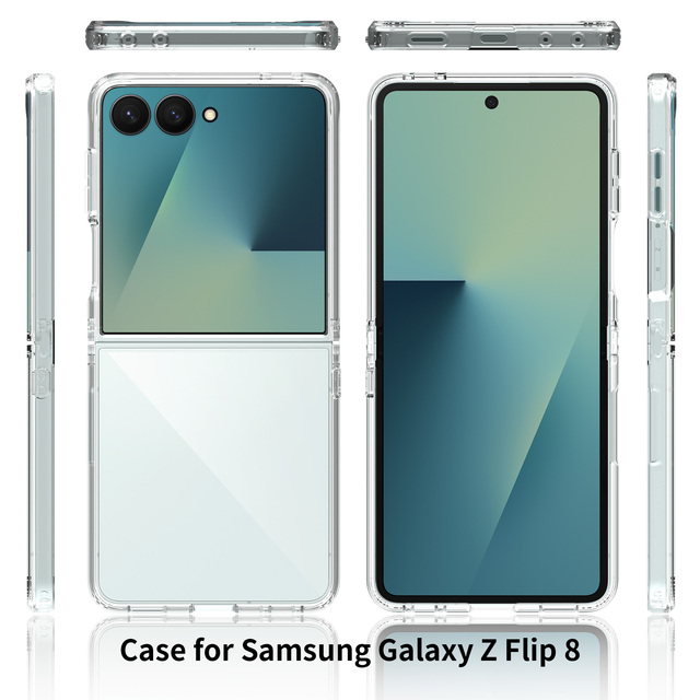For Samsung Galaxy Z Flip 8 Folding Phone Protective Cover for Samsung Filp 7 Shockproof Frame Anti Drop Phone Case