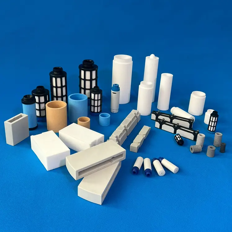 large air flux sinter polyethylene porous filter plastic PE filter for pneumatic fitting