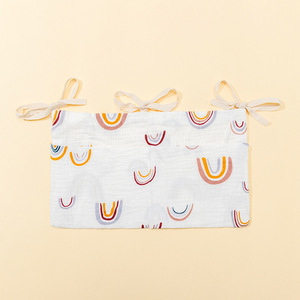 Organizer in Mussola di Cotone per Neonati, Borsa Appendibile Grande Multi-Tasca per Passeggino e Culla - Product Image 2