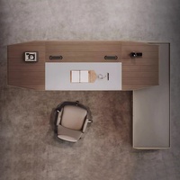 Bureau de direction en L écologique le plus vendu, facile à assembler, extensible, mobilier commercial moderne, idéal pour PDG