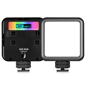 Toptan ücretli led ışık paneli-Led Rgb fotoğraf ışık standı ile pil için telefon fotoğrafçılık ayarlanabilir renkli 2500K-9000K
