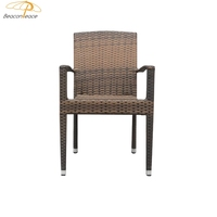 Chaise monobloc empilable fauteuils terrasse luxe fauteuil style traditionnel en rotin pour restaurant