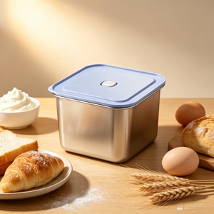 Contenitore per Alimenti in Acciaio Inox con Sistema di Conservazione a Micro-pressione e Vuoto, Adatto per Uso Alimentare, Microonde e Frigorifero - Product Image 6