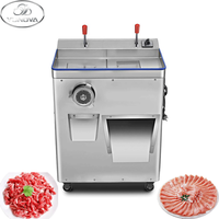 Robot culinaire tout-en-un avec lames en acier inoxydable pour hacher, trancher, râper, moteur 1800W, capacité 600kg/h