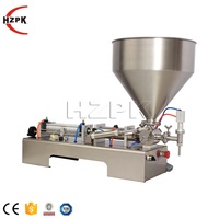 HZPK doseur semi-automatique à tête unique, bouteille de dosage Ketchup Lotion détergent pâte Machine de remplissage de miel