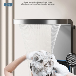 Juego de <span class=keywords><strong>Baño</strong></span> <span class=keywords><strong>Completo</strong></span> de Aluminio de Cuatro Velocidades con Rociador de Lluvia Suave, Accesorios de <span class=keywords><strong>Baño</strong></span>, Cabezal de Ducha Estilo Piano - Product Image 3