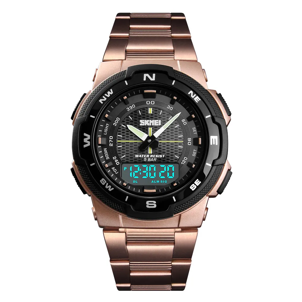 Skmei brand watches 1370 uhren herren bracelet watches men luxury brand automatic digital watch for men dropshipping