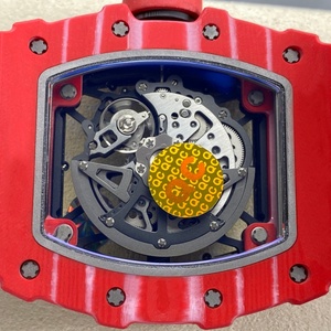 Relojes para Hombre al por Mayor, RM3502, Ultra Ligeros, con Esfera Hueca de Fibra de Carbono, Movimiento Mecánico Automático, Correa de Silicona Transpirable - Product Image 4
