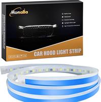 Bande LED 12V pour capot de voiture, double couleur ambre/blanc, DRL, clignotant dynamique, effet de démarrage, 1,8 m, bande flexible, IP65