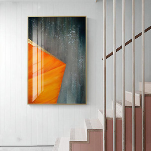 Lussuoso Quadro in Porcellana con Marmo Blu e Oro, Arte Astratta con Diamanti, <span class=keywords><strong>Pittura</strong></span> Lucida per Soggiorno e Camera da Letto - Product Image 4