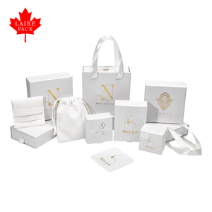 Caja de Regalo de Cartón Beige Personalizada LAIRE para Joyería, Caja de Embalaje para Joyas - Product Image 4