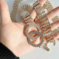 REWIN Mode Damen glitzernder Strass-Gehäuse-Gürtel mit Doppel-O-Ring-Gürtel Gürtel Kristalltaille Gürtel mit Schillerzange
