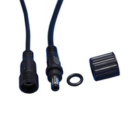 5521 DC Head Boucle de cordon étanche Connecteur de câble d'alimentation mâle à femelle avec bouchon en cuivre pour une utilisation en extérieur