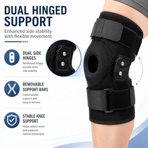 Attelle orthopédique articulée pour le genou, soulagement de la douleur, soutien des ligaments, récupération sportive, stabilisateur léger et respirant - Product Image 1