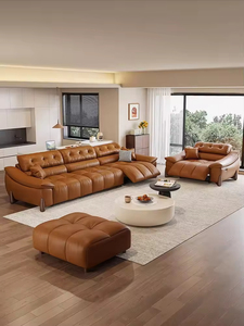 Canapé en cuir intelligent multifonctionnel de style italien, léger et luxueux, pour salon, home cinéma - Product Image 6