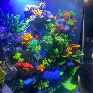 Conjunto Completo de Aquário com Paisagismo de Árvores de Coral, Rochas e Plantas Aquáticas para Cenário de Água do Mar - Product Image 3