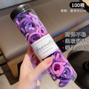 Rara Bán Buôn 100 cái/hộp Tóc Quan hệ Cô Gái Đầy Màu Sắc Liền Mạch Tóc Ban Nhạc Ngọt Ngào Đàn Hồi Cao Su Ban Nhạc Tóc Phụ Kiện Cho Trẻ Em - Product Image 6