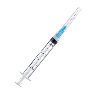 Seringue médicale jetable en plastique avec aiguille, 1ml, 2ml, 3ml, 5ml, 10ml, 20ml, 50ml, 60ml, à verrouillage rapide - Product Image 1
