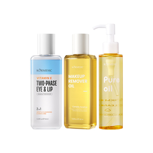 Huile démaquillante légère à la Centella Asiatica, marque privée KORMESIC, OEM, huile démaquillante pour les yeux et les lèvres à double effet, enrichie en vitamine E - Product Image 5