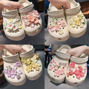 Accesorios de Decoración para Zapatos <span class=keywords><strong>Crocs</strong></span>, Estilo Floral, Set de Flores de Cerezo, Decoración Moderna para <span class=keywords><strong>Sandalias</strong></span> - Product Image 2