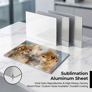 Panneaux photo HD vierges en alliage d'<span class=keywords><strong>aluminium</strong></span> pour sublimation, plaque métallique de 0,6 mm d'épaisseur, étanche, service de découpe sur mesure - Product Image 1