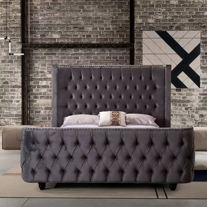 Latest Design Wholesale Factory Price Double Queen <strong>king</strong> <strong>Size</strong> <strong>Bed</strong> Frame Furniture Bedroom <strong>Bed</strong> - Product Image 3