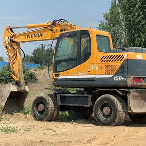 Excavadora Hidráulica de Ruedas de Segunda Mano, Excavadora de 15 Toneladas, 150W-9, Original, Hecha en Corea del Sur, a la Venta, en Stock - Product Image 1