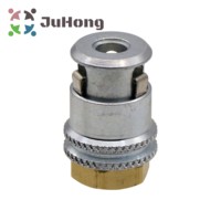 Serrure d'alésage standard sur mandrin pneumatique en laiton 1/4 "NPT outils de gonflage des pneus à tige en laiton à extrémité fermée
