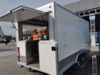 Remorque de restauration rapide multi-services SL-6Z en acier inoxydable et aluminium pour glaces, hot-dogs et snacks
