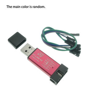 Programador/Descargador ST-LINK V2 Mini, Simulador de Depuración STM32 STM8 con Cable DuPont y Cubierta Protectora para Pruebas de Programación de MCU - Product Image 1